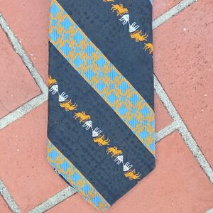 Stylish Black and Blue Men's Tie